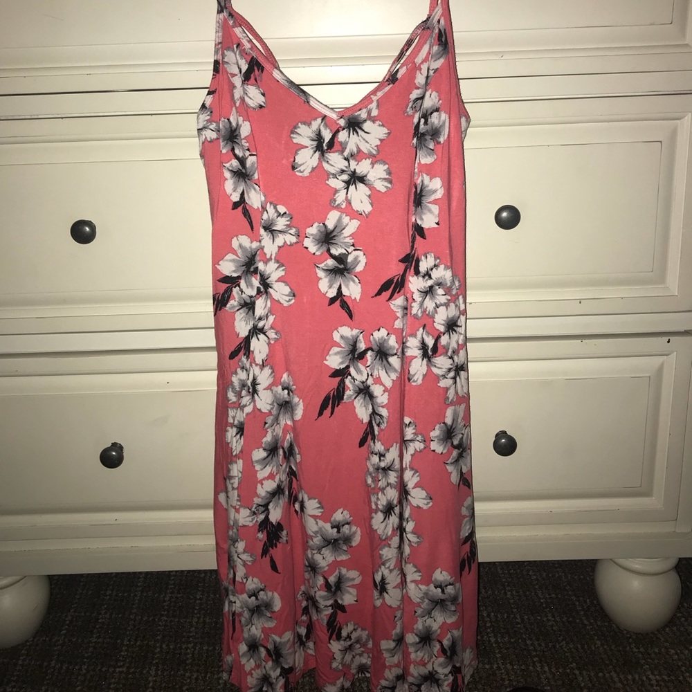 Floral Coral Dress
